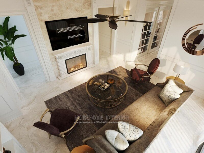 Sofa chung cư tân cổ điển Sofa chung cư tân cổ điển