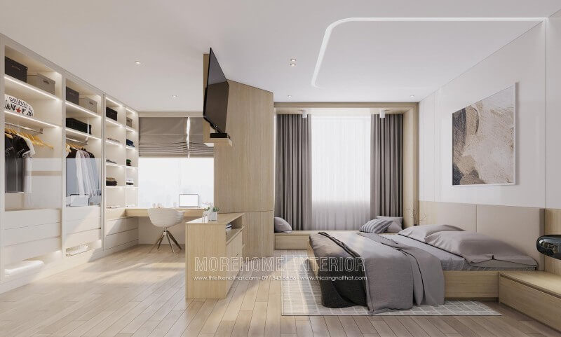Giường ngủ chung cư hiện đại Giường ngủ chung cư hiện đại
