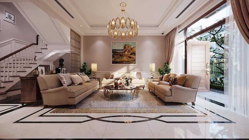 Sofa biệt thự tân cổ điển Sofa biệt thự tân cổ điển