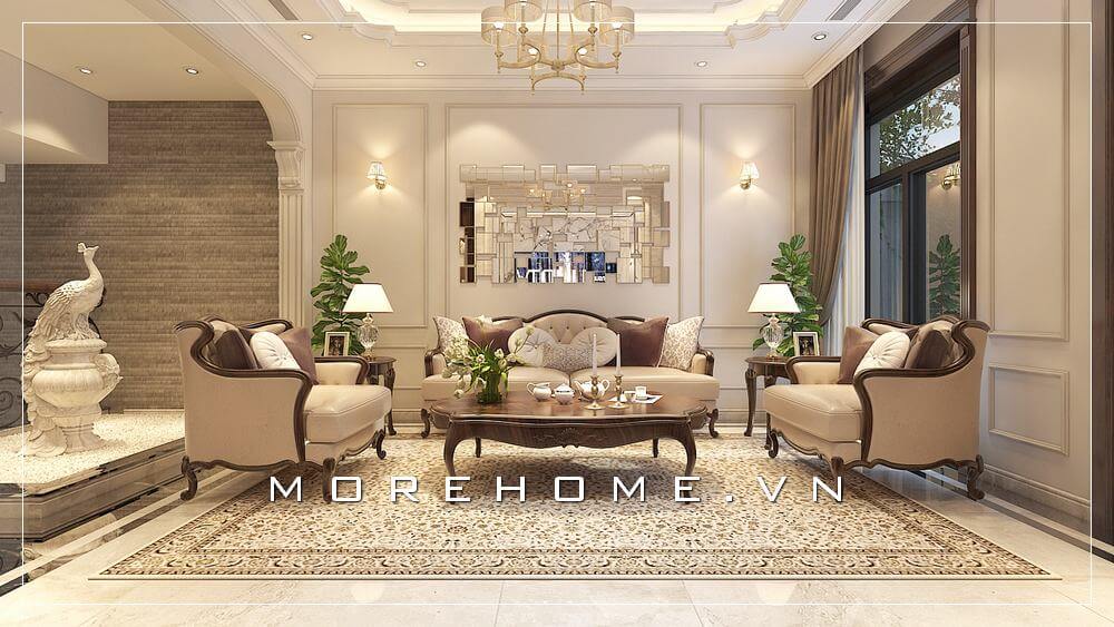 Sofa biệt thự tân cổ điển Sofa biệt thự tân cổ điển