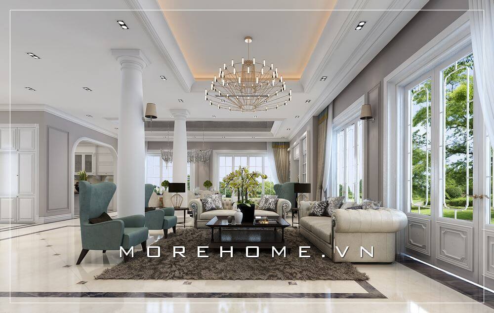 Sofa biệt thự tân cổ điển Sofa biệt thự tân cổ điển