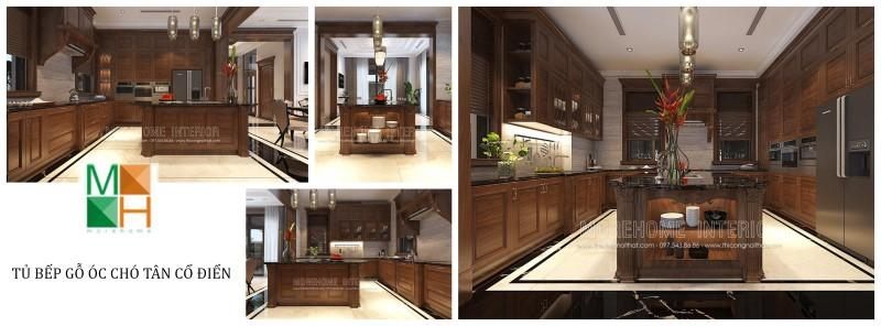 Nội thất MoreHome là đơn vị hàng đầu tại Hà Nội, Hải Phòng nhận sản xuất thi công tủ bếp gỗ óc chó đẹp, giá cả cạnh tranh, đảm bảo chất lượng.