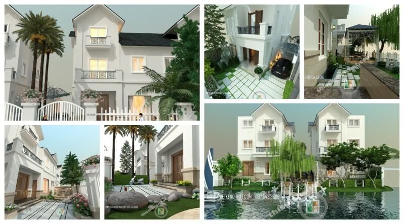Thiết kế biệt thự 3 tầng Vincom Village kiến trúc hiện đại đẹp đẳng cấp ở Hà Nội