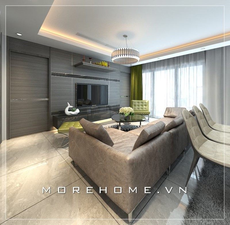 Ghế sofa có thiết kế và màu sắc đẹp mắt góp phần tạo nên một không gian sống chất lượng.